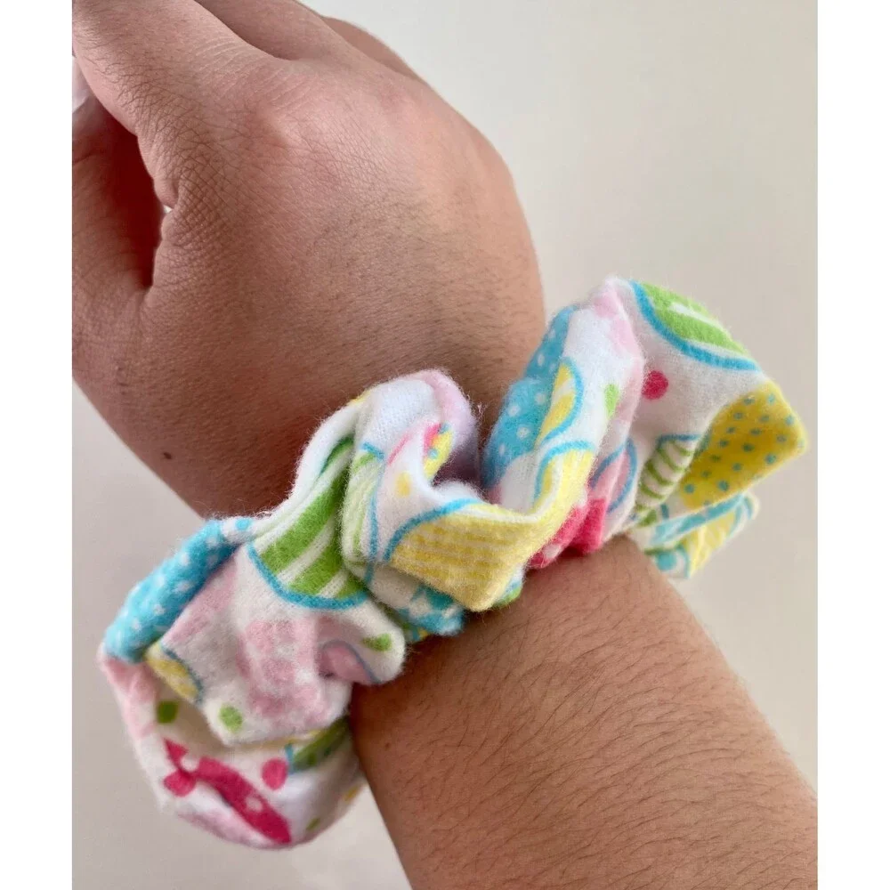 Spring Colorful Polka dot Scrunchies Hair Accessories Cutesy Hair Ties